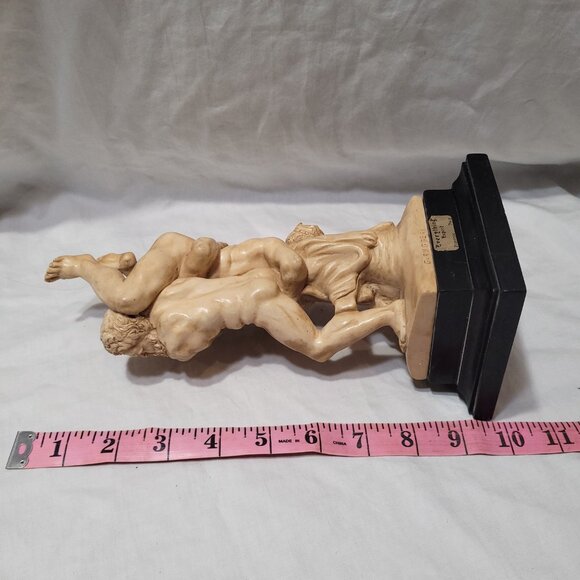 SOLD! G. Ruggeri Sculpture Italy Mythology Nude Hercules Diomedes Vintage 60's - Picture 15 of 16